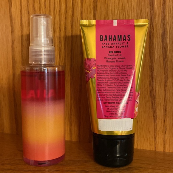 Bath & Body Works Bahamas Passion fruit banana flower fragrance mist body cream - Picture 3 of 11